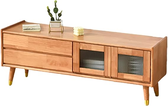 Tv Stands for Living Room, Tv Stand Wood, Farmhouse TV Stand, Entertainment Center with Storage, Media Console for Living Room (Color : Wood, Size : 120cm/47in)
