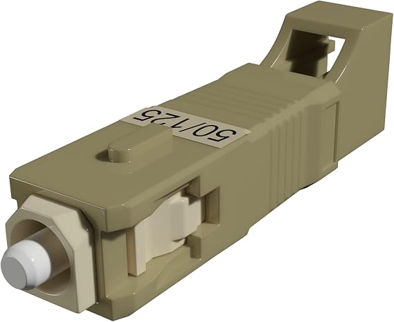 SC Male to LC Female Multimode Fiber Adapter Coupler, 50/125 MM, Simplex