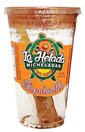 La Helada Micheladas Banderilla 12-Pack with Chamoy Banderilla Mixing Straw Inside