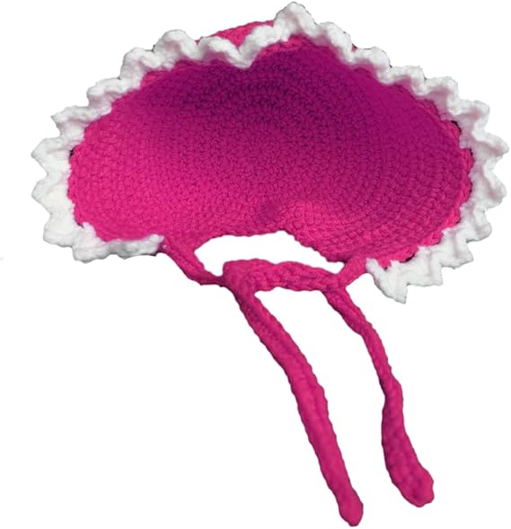 Cute Handmade Knit New-Born Beanie Girls Winter Warm Hat Ear Cap