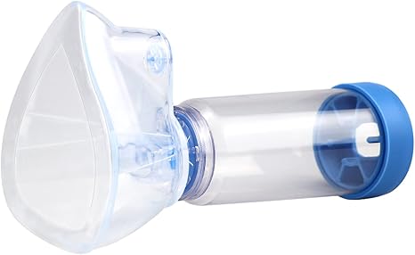 AeroChamber Plus Flow-Vu antistatisch mit Maske für Erwachsene groß (Blue)