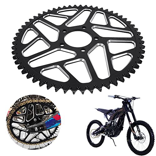 JFG RACING Sur Ron 58T Sprocket,Sur Rear Sprocket 58 Tooth Aluminum Alloy For Surron Light Bee SX Segway X160X260 Electric Dirt Bike Black