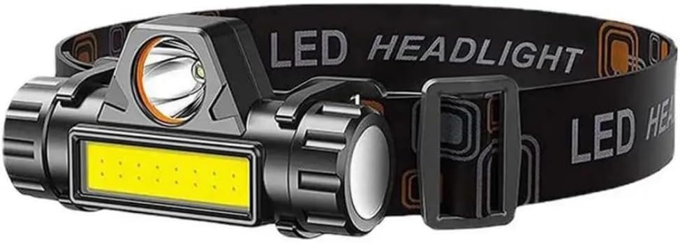 Jouis Kafa Lambası 300 Lümen USB Şarj Edilebilir LED Kafa Lambası, Ayarlanabilir Alın Lambası,Mıknatıslı ve Güçlü Dış Mekan Flaşı [Enerji Sınıfı A]