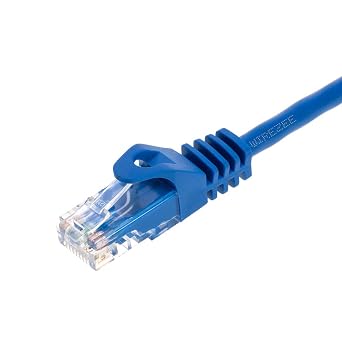 Cat5/Cat5e Patch Cord Network RJ45 ETHERNET Cable (1.5FT, Blue)