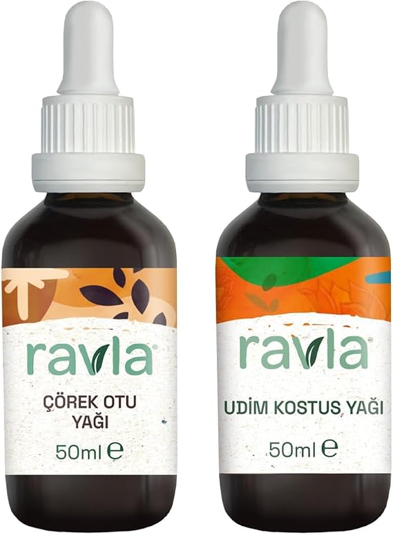 2'li Ürün - Ravla Udim Kostus Yağı - 50ml / Ravla Çörekotu Yağı 50ml