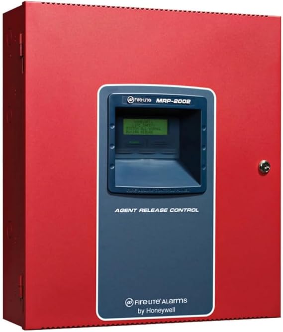 Fire-Lite MRP-2002 Agent Release Control Panel; 6-zone Style B (Class B) or 6-zone Style D (Class A); Built-in Programmer; Extensive Transient Protection; 4 Programmable Style Y Output Circuits