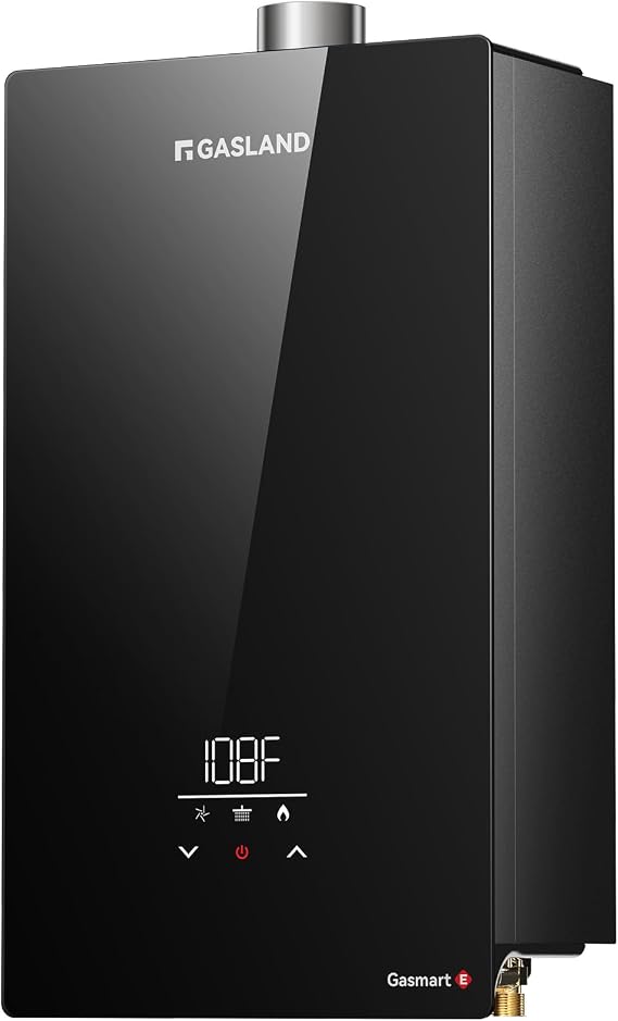 GASLAND Gasmart E 199,000 BTU Tankless Water Heater, Up to 7.6 GPM, CSA Certified Whole House Natural Gas Indoor Installation Residential On-demand Instant Hot Water Heater, CE686NG