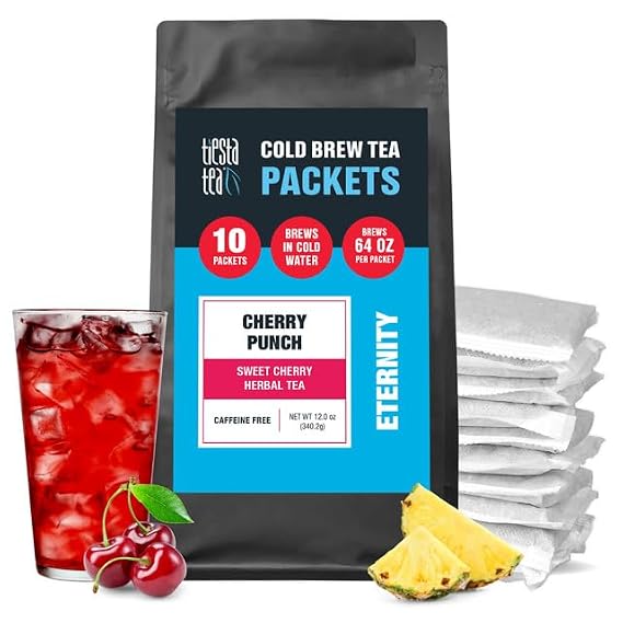 Tiesta Tea - Cherry Punch Cold Brew, Loose Leaf, Sweet Cherry Herbal Tea