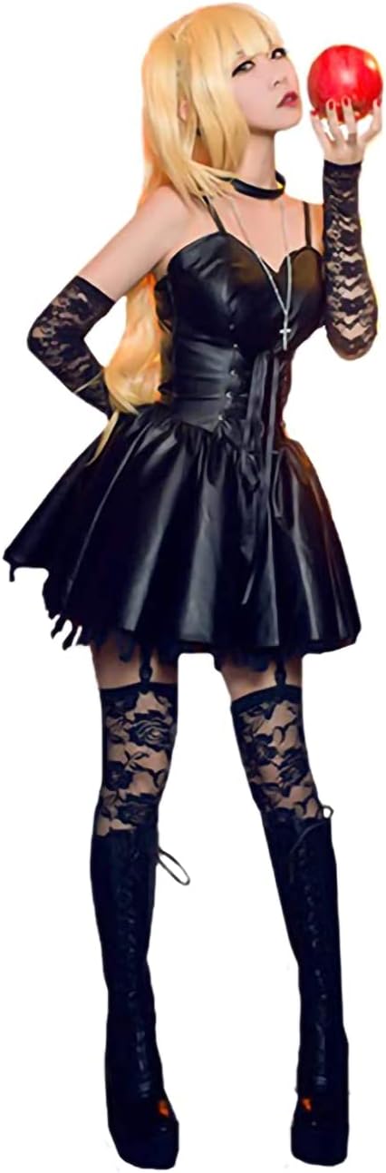 Misa Amane cosplay costume full set Female Dark gothic dress steampunk halloween