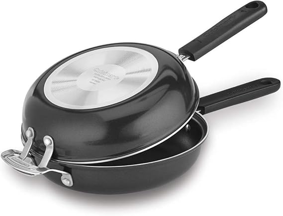 Cuisinart FP2-24BKP1 10-Inch Frittata Nonstick Set, Black/Stainless Steel