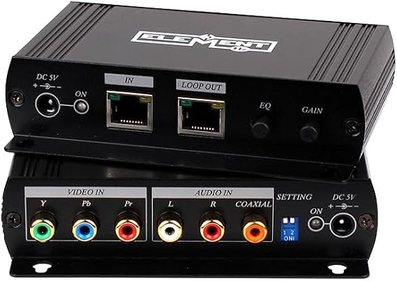 Component Video with Stereo Audio Over Cat5e/6 Digital Extender, 300M (1000 ft.)