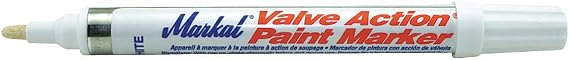 Markal 96820 Valve Action Paint Marker, White