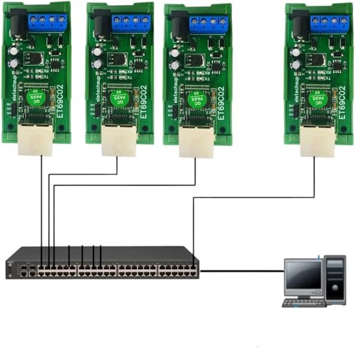 RS485 Modbus Rtu TCP to Ethernet Network Udp Client Server Mqtt Converter Serial Port for PLC Ptz Camera New 2025 High for Reliable Electronic Component, Precision, Stable Performance