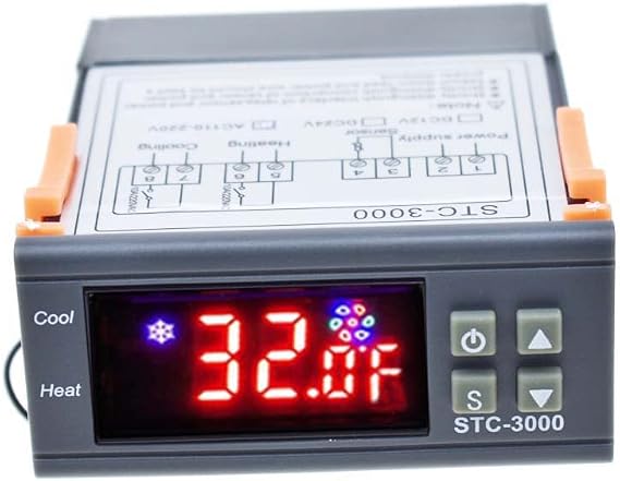 Reland Sun STC-3000 Digital Temperature Controller Thermostat with Sensor (110-220V)