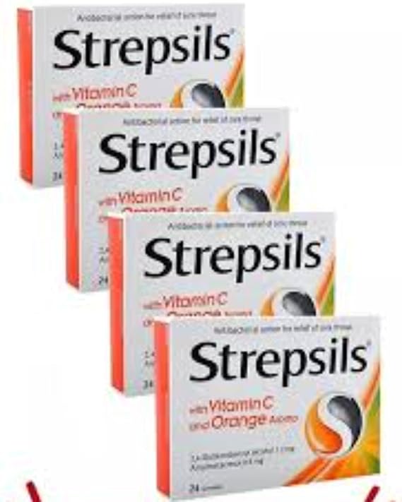 Strepsils Portakal & C Vitamini Aromalı Pastil, 24'lü, 4 Adet