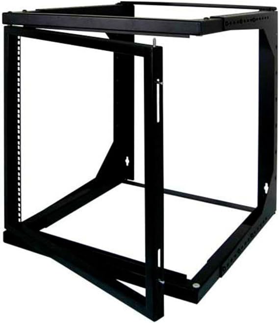 12U Open Wall Mount Frame Rack with Hinge