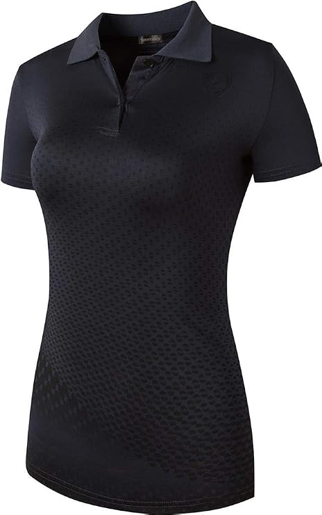 Women's Quick Dry Sport Golf Polo Tee Shirts Print T-Shirt for Tennis Bowling SWT251