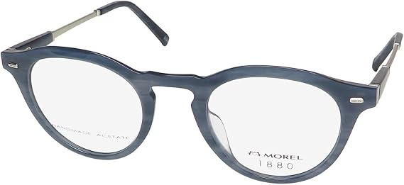 MOREL 1880 60123m Eyeglass Frame/Glasses Made Using Handmade Acetate Full-Rim