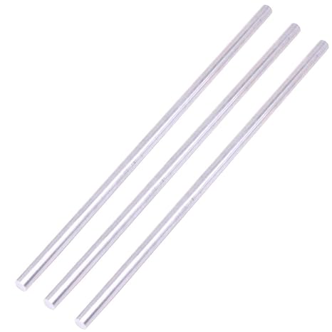 VERNUOS 3 Pieces 1/2" Diameter 6061 Aluminum Round Rod 12" Long,+0/ -.01" T6511, Extruded, 0.5" Diameter