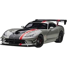 Scale Diecast Metal Model Toy 1 18 for Dodge Viper ACR 2017 Resin Car Model Authentic Detailed Collector's Edition for Display or Collectible(Gray)