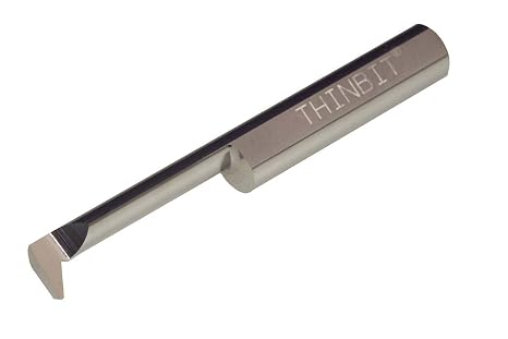 THINBIT PT51BR MICROBIT Uncoated Solid Carbide Profiling Tool, .312" Minimum bore, 1.115" Reach, Standard Elliptical Neck with .146" Projection and 5/16" Shank