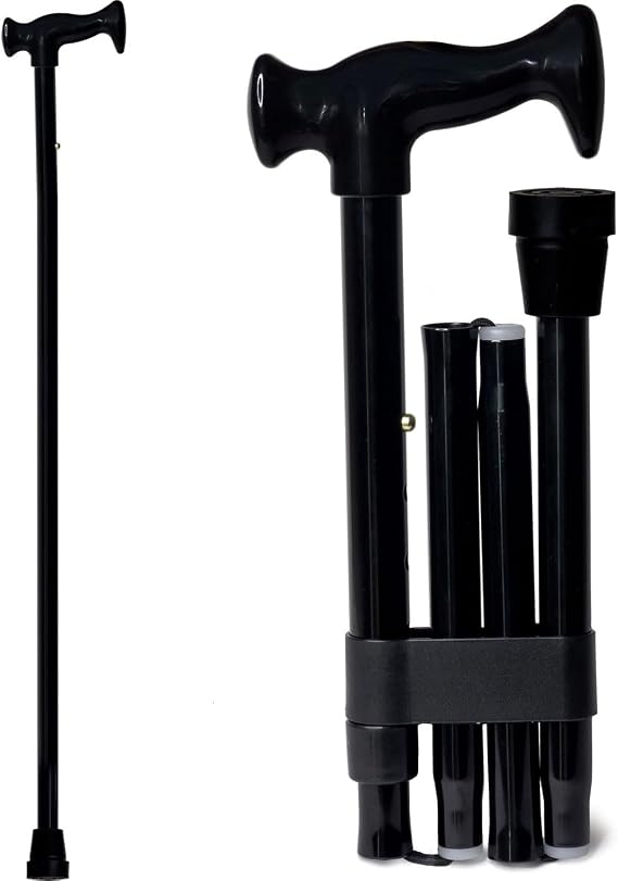 DMI Adjustable Folding Cane with Carrying Case