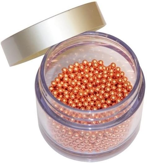 Redecker Decanter Cleaning Beads, Copper-Clad Steel Beads for Vases Bottles & Carafes, Approx. 1000 Beads 3mm in Storage Box for Narrow Neck Glassware Cleaning, Made in Netherlands
