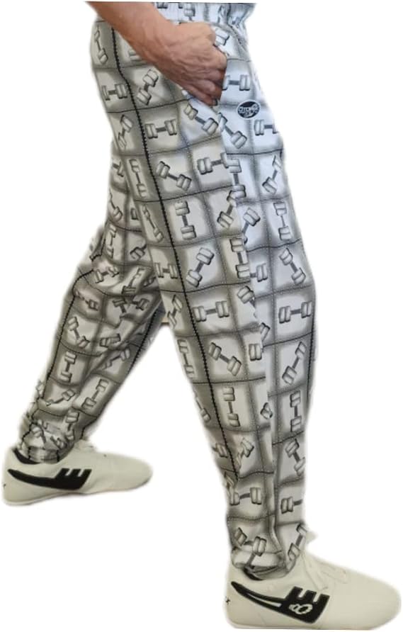 Otomix Men's Baggy Bodybuilding Workout Pants Barbell, Medium