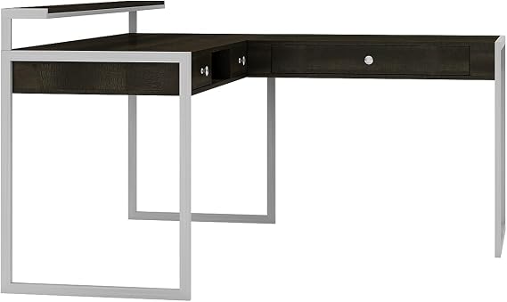 Whalen Asherton 60-inch W L-Shaped Computer Desk, Fawn Aged Oak, 2/Pack (SPUS-ASHDVS)