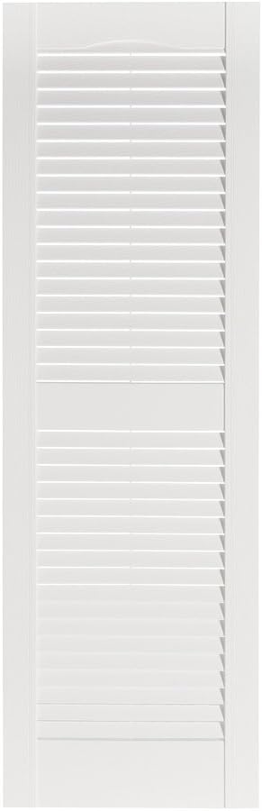 Premier Louver Exterior Decorative Shutter, 15" x 71", Black