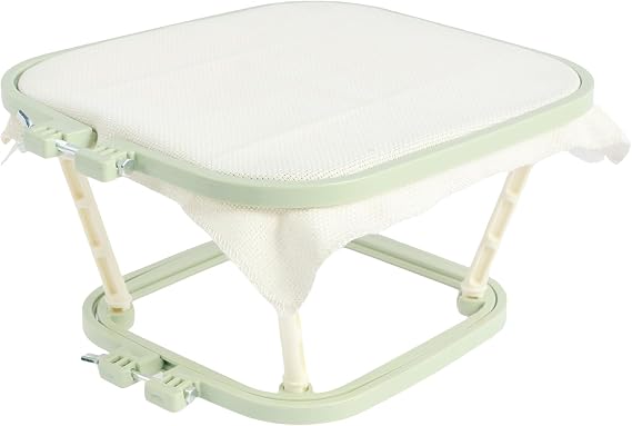 Adjustable Embroidery Frame Lap Stand Cross Stitch Hoop Tool 2 Layer Needlework Lap Stand, Cross Stitch Accessories Easy Installation (Single)