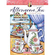 Creative Haven Afternoon Tea Coloring Book (Adult Coloring Books: Food & Drink) Paperback Coloring Book, November 15, 2023