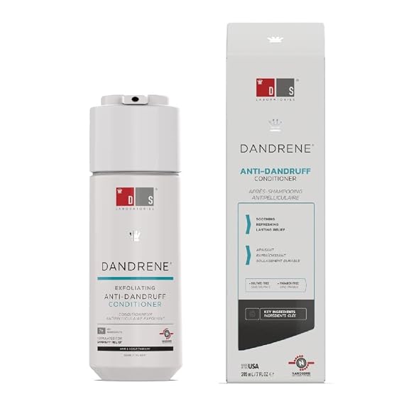ds labs Dandrene Dandruff Conditioner, 205mL - for Itchy, Flaky Scalp, Moisturizing Conditioner with Aloe Vera, Supports Scalp Health & Oil Control, For Seborrheic Dermatitis & Psoriasis