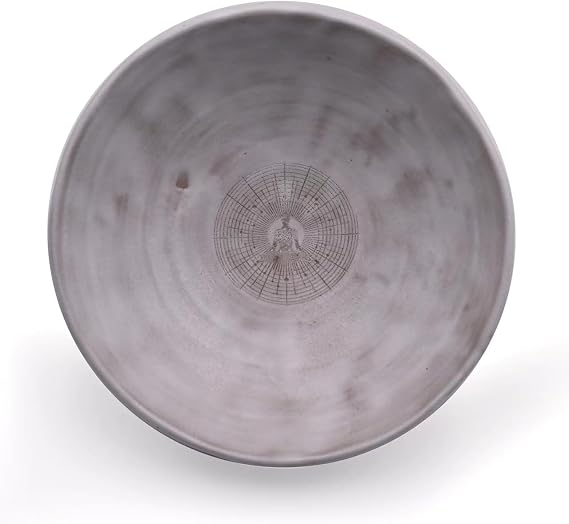 Prayer Offering Ritual Bowl Plate Great for Use Religious Spiritual Gifts(White Meditation)