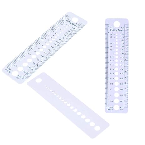 Plastic Fabric Needle Meter Rule for US UK Canada Tools
