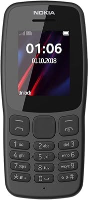 Nokia 106 Single Sim 2018 TA-1190 Dual-Band 8501900 Factory GSM Unlocked Feature Phone International Model