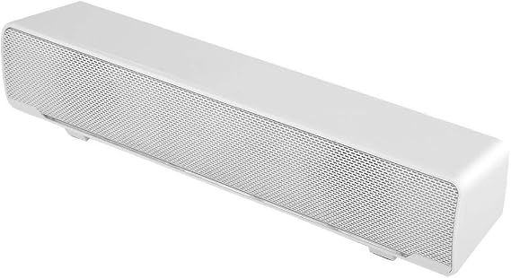 Soundbar,Professional Computer Speakers Multi-Function Stereo Surrounding Deep Bass Sound USB Wired Indoor Music Player Box 3.5mm Input for PC Cellphones (White)
