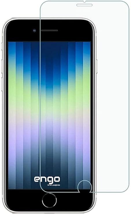 Engo Apple iPhone Se 2022 Ekran Koruyucu 9H Parlak Nano Şeffaf iPhone SE3