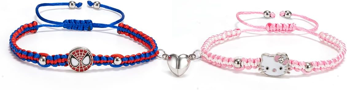 Catnap Matching Bracelets - Hazbin Helluva Boss Matching Bracelets - Smiling Critters Matching Bracelets - Husk and Angel Alastor Bracelets Accessories Preferred Bracelet Gifts for Women Men BFF