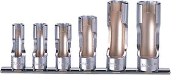 Ko-ken RS3300FN/6 3/8 Sq. Dr. Socket set 8mm-19mm Flare Nut 150mm 6 pieces