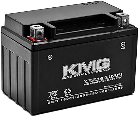 KMG Battery Compatible with Honda 750 VT750DC A B Shadow Spirit 2001-2007 YTZ14S Sealed Maintenance Free Battery High Performance 12V SMF OEM Replacement Powersport Motorcycle ATV Scooter Snowmobile