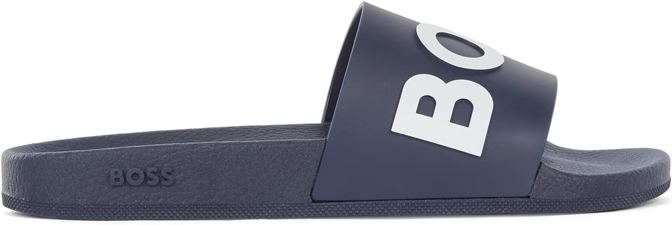 BOSS Mens Logo Sliders Pool Shoes