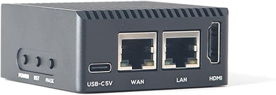 youyeetoo FriendlyElec NanoPi R3S-LTS Mini Router, 1/2GB LPDDR4, 0/32GB eMMC, RK3566 Soc, OpenWRT with Dual-Gbps Ethernet, for IOT NAS Smart Home Gateway (2GB RAM, No eMMC, Without Power Supply)