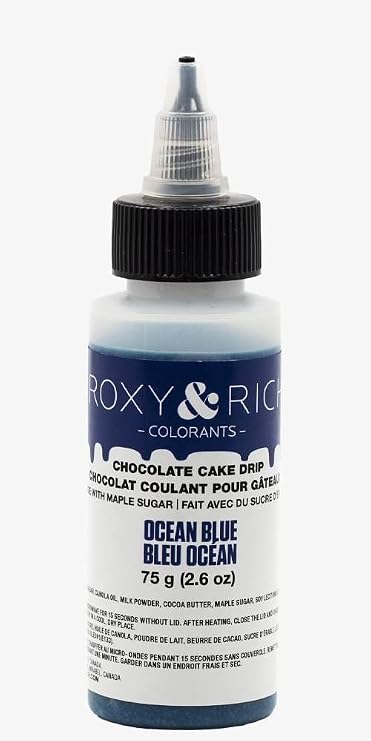 Roxy and Rich Chocolate Cake Drip 75 Grams, Ocean Blue