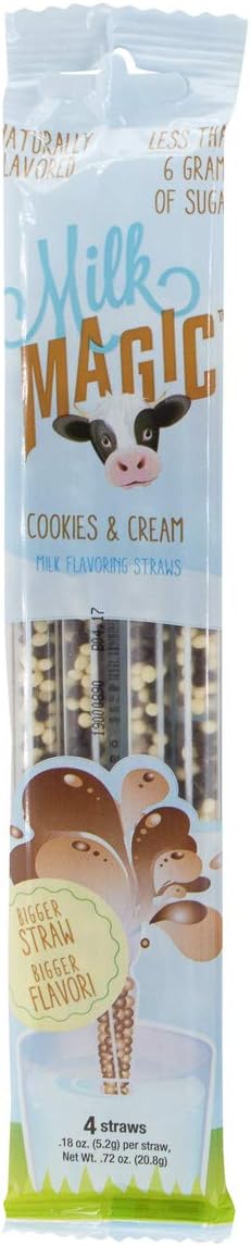 Milk Magic Cookies & Cream Milk Flavoring Straws, .18 oz, 4 count