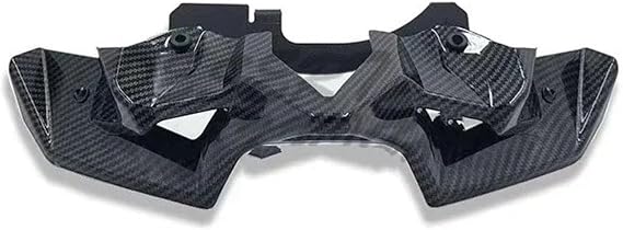 Front Chin Fairing Spoiler For For Z900 2020 2021 2022 Bright Black Motorcycle Naked Front Spoiler Winglet Aerodynamic Wing Kit(Barbon Fiber)