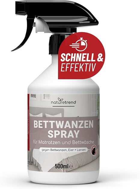 naturetrend Anti Bed Bug Spray for Fighting 500 ml - Repellent Spray with Instant and Long-Term Protection Spray Effective Remedy to Fight Bed Bugs