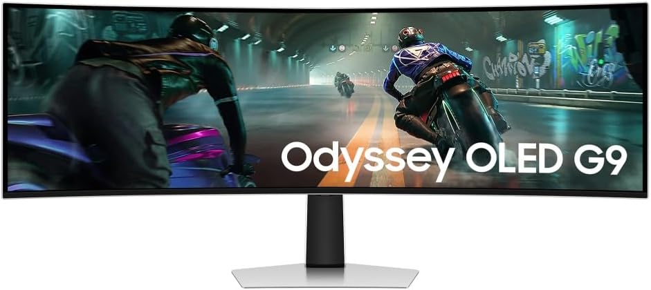 Samsung G91SD Gaming Odyssey OLED G9 49 5120x1440 OLED 1800R 144Hz 0.03ms 1,000,000:1 HDR10 Gaming, True Black 400 FreeSync Premium Pro