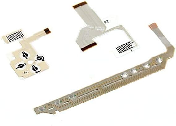 Replacement Direction Cross Button Left Key Volume Right Keypad Flex Cable Conductive Membrane for PSP 1000 1004 1001 1008 Game Console 1 (L+R +Volume)