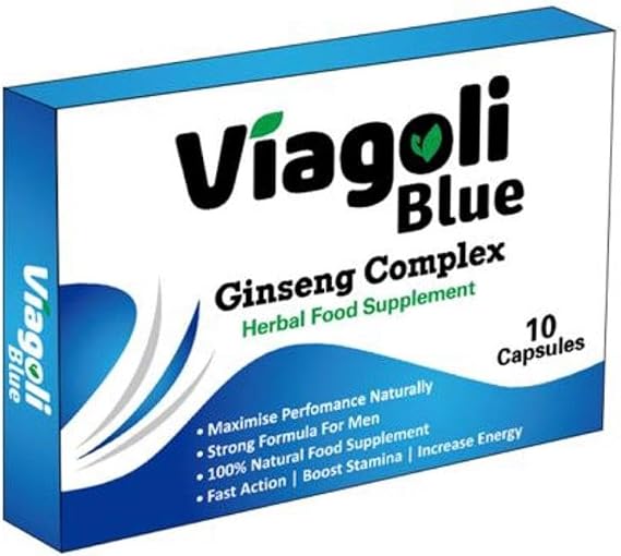 Blue Ginseng Capsules 10 Count | 20% Ginsenosides, 100% Natural Herbal Supplement | Premium Ginseng Complex for Energy Boost & Men’s Health | Enhance Vitality & Wellness